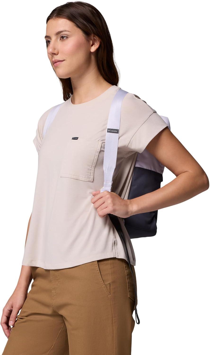 imageColumbia Unisex Trail Traveler 18L Backpack Rain ForestCollegiate Navy One SizeLavender PearlShark