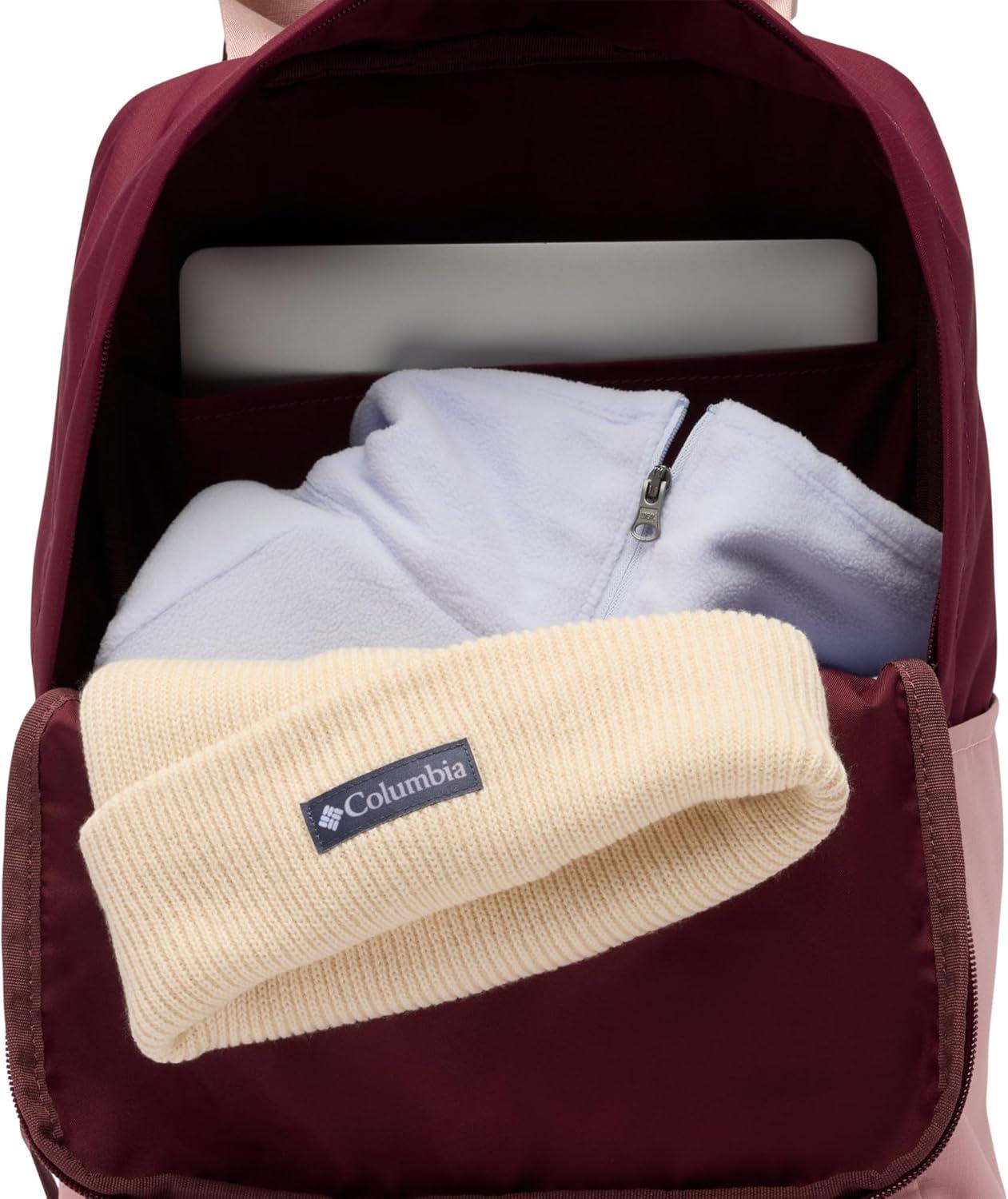 imageColumbia Unisex Trail Traveler 18L Backpack Rain ForestCollegiate Navy One SizeRich WineEraser Pink