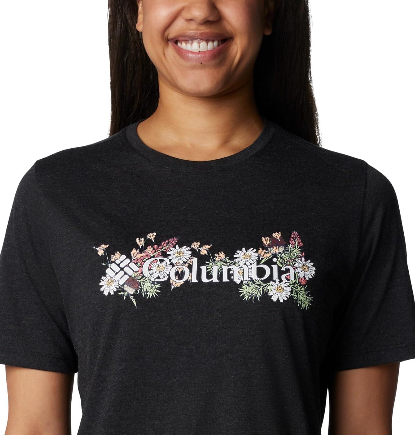 imageColumbia Womens Bluebird Day Relaxed Crew NeckBluebird Day Relaxed Crew NeckBlack HeatherBranded Bouquet