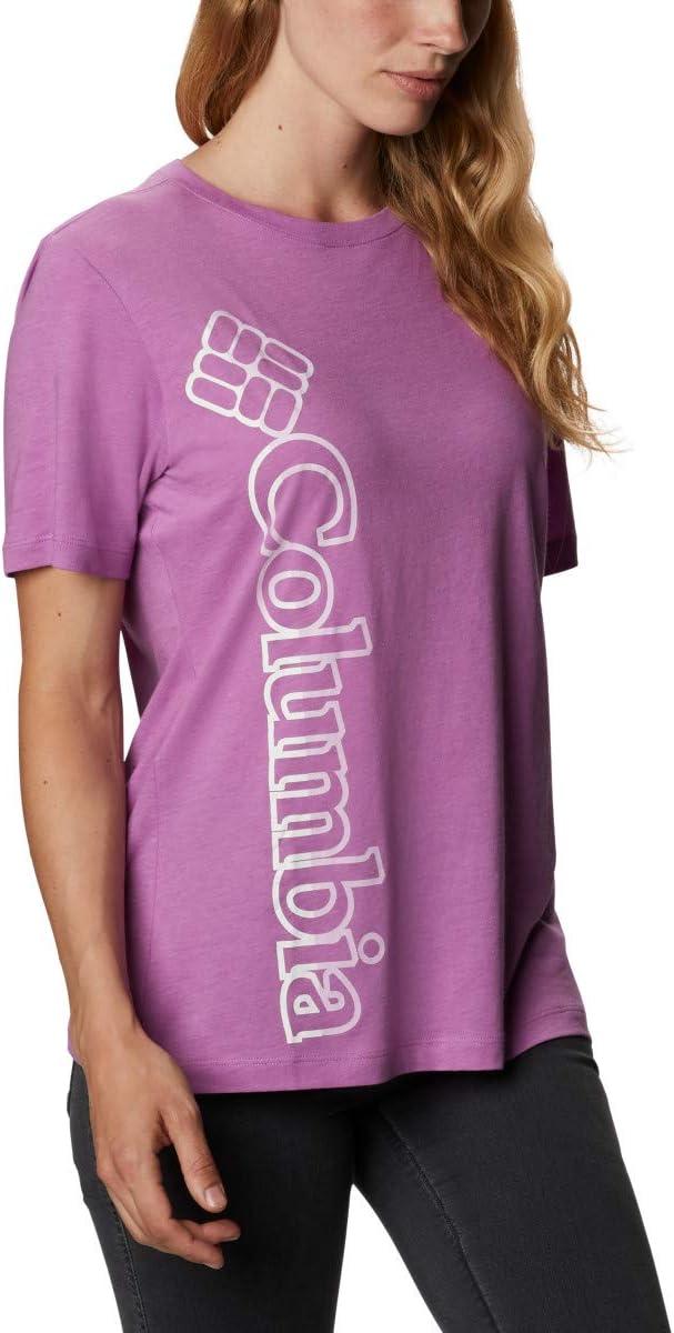 imageColumbia Womens Bluebird Day Relaxed Crew NeckBluebird Day Relaxed Crew NeckBlossom Pink HeatherOutlined Brand