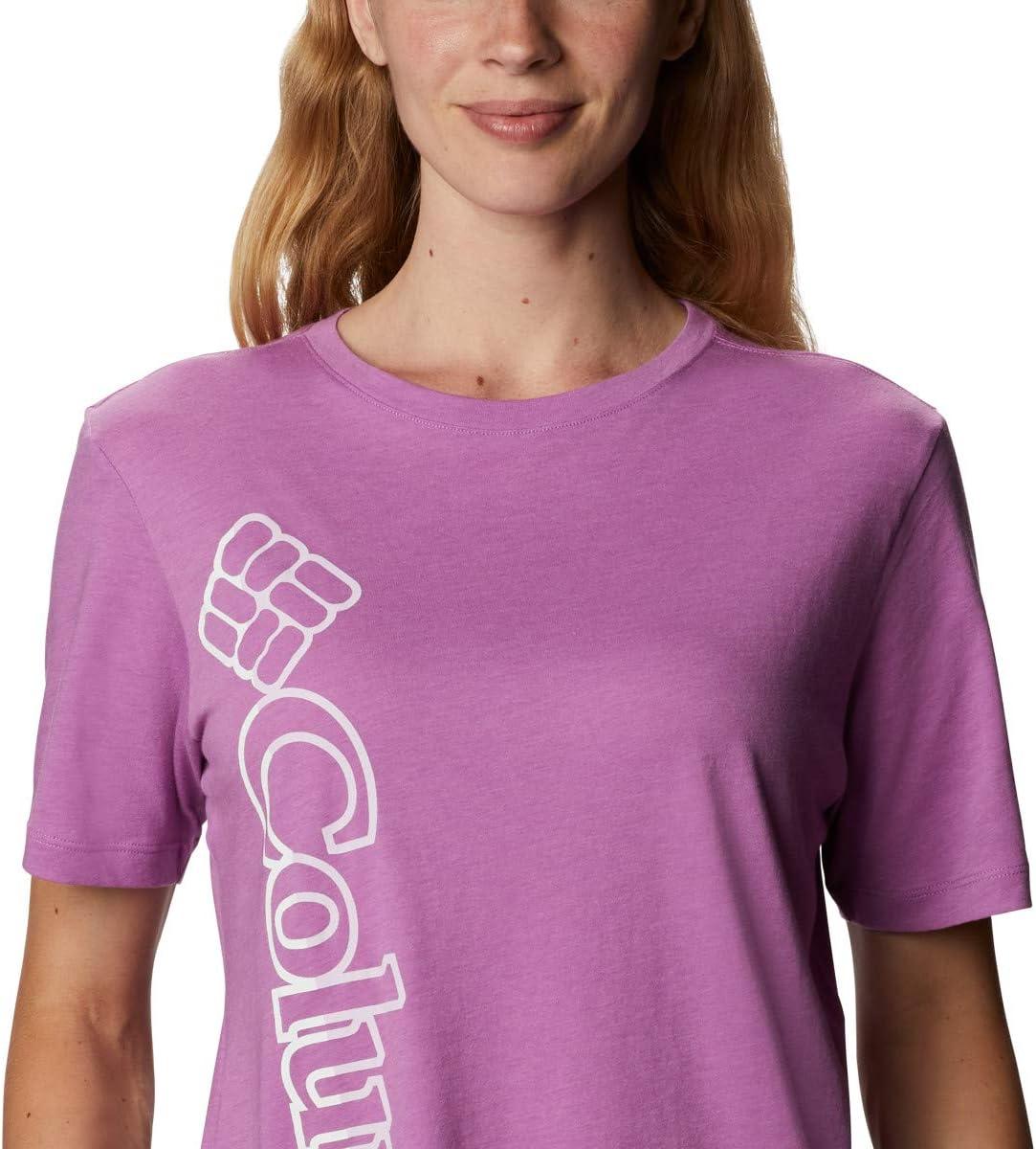 imageColumbia Womens Bluebird Day Relaxed Crew NeckBluebird Day Relaxed Crew NeckBlossom Pink HeatherOutlined Brand
