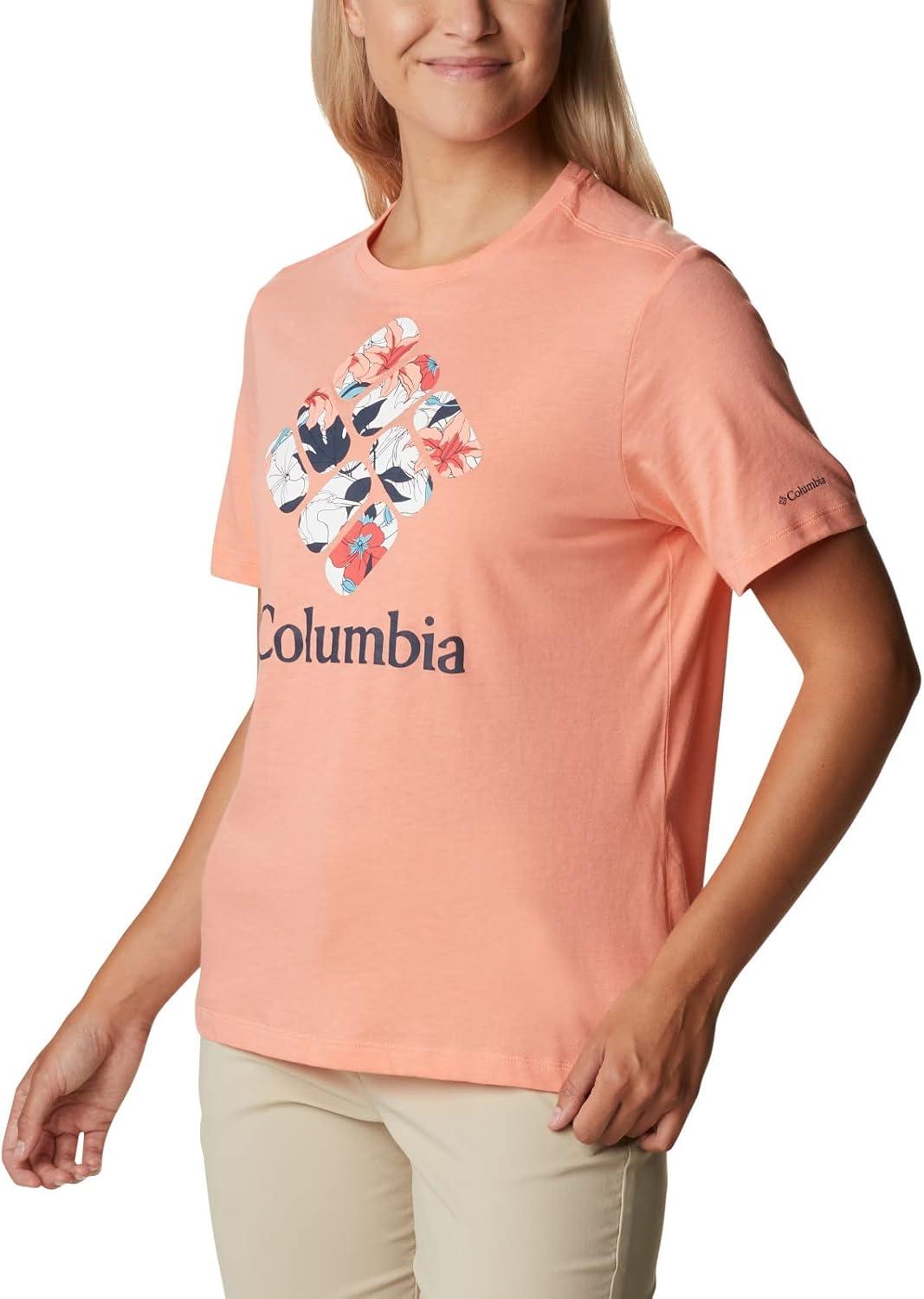 imageColumbia Womens Bluebird Day Relaxed Crew NeckBluebird Day Relaxed Crew NeckCoral Reef HeatherLakeshore Flora