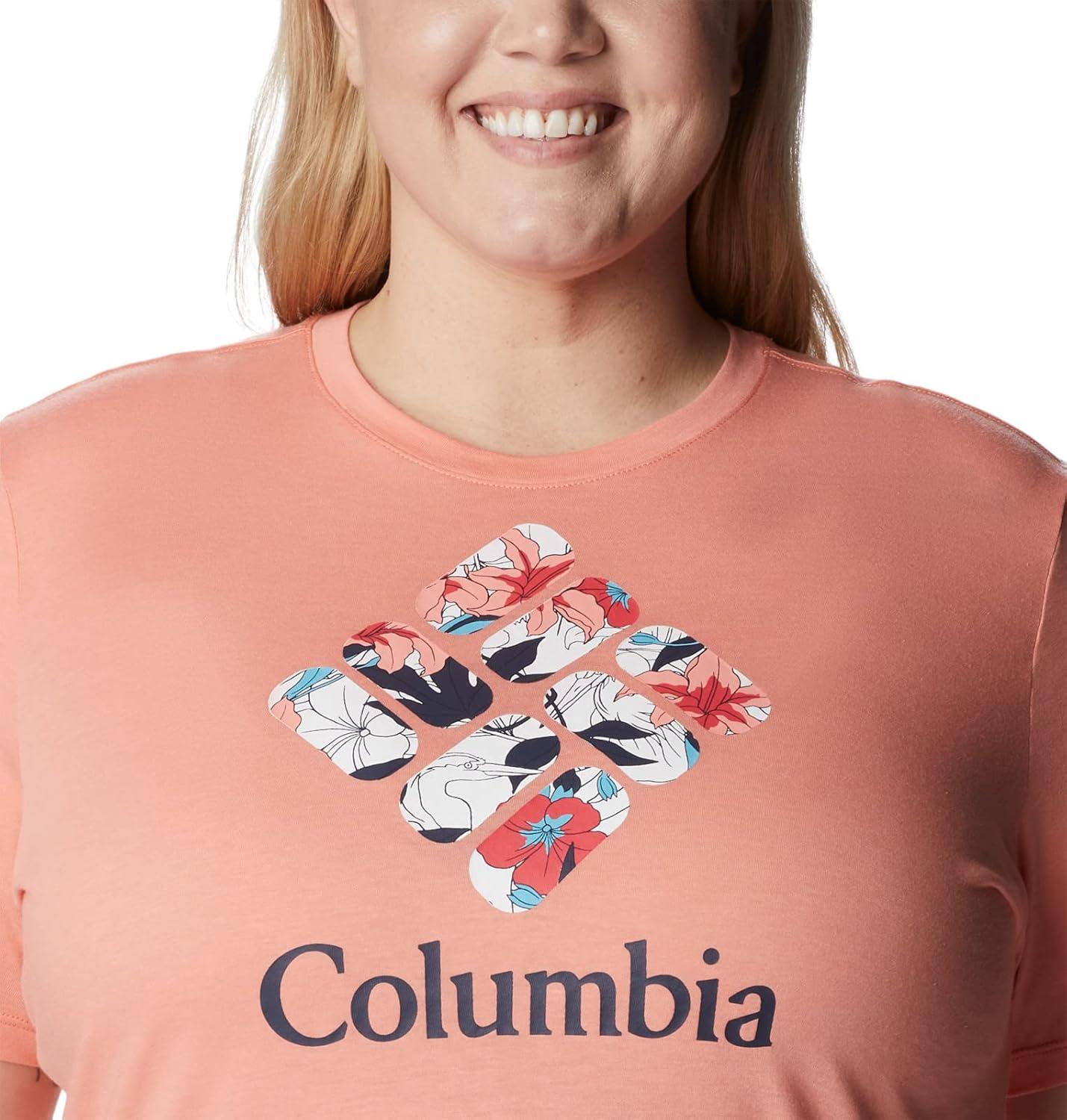 imageColumbia Womens Bluebird Day Relaxed Crew NeckBluebird Day Relaxed Crew NeckCoral Reef HeatherLakeshore Flora