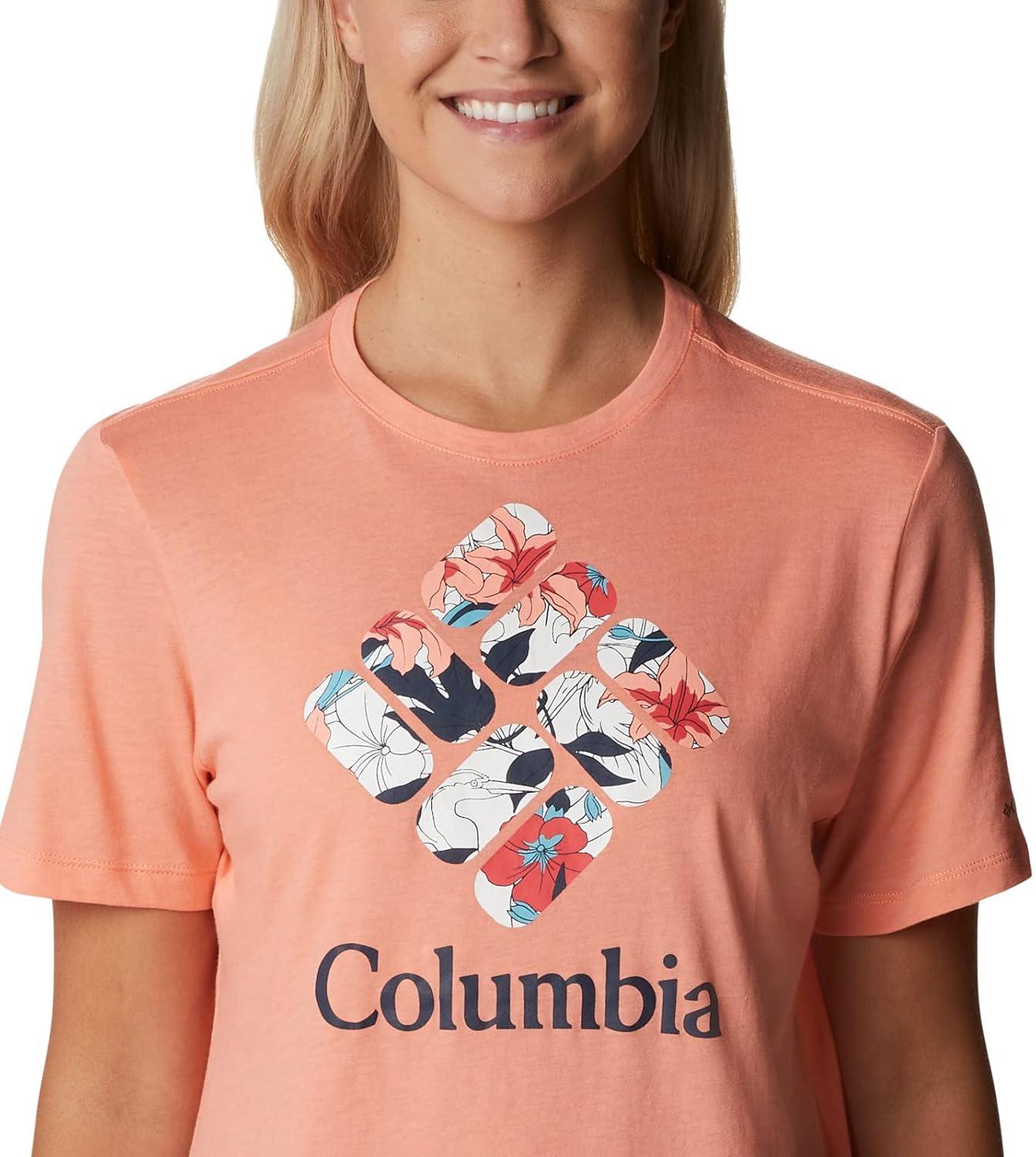 imageColumbia Womens Bluebird Day Relaxed Crew NeckBluebird Day Relaxed Crew NeckCoral Reef HeatherLakeshore Flora