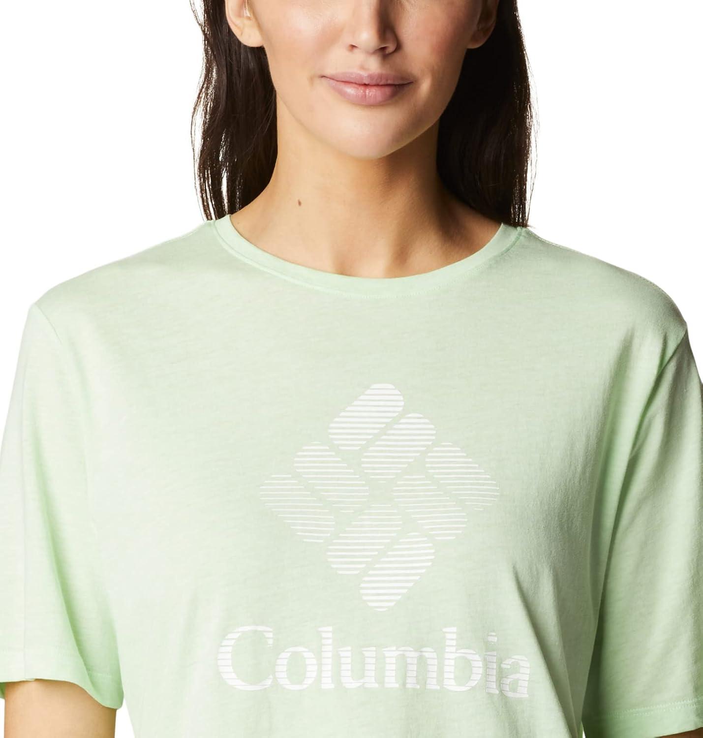 imageColumbia Womens Bluebird Day Relaxed Crew NeckBluebird Day Relaxed Crew NeckKey West HeatherCsc Stacked Graphic