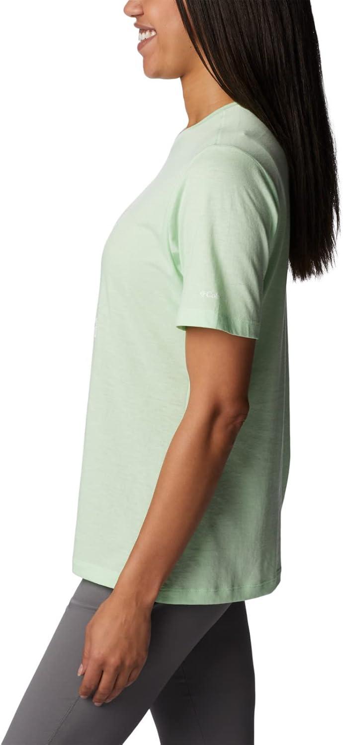 imageColumbia Womens Bluebird Day Relaxed Crew NeckBluebird Day Relaxed Crew NeckKey West HeatherCsc Stacked Graphic