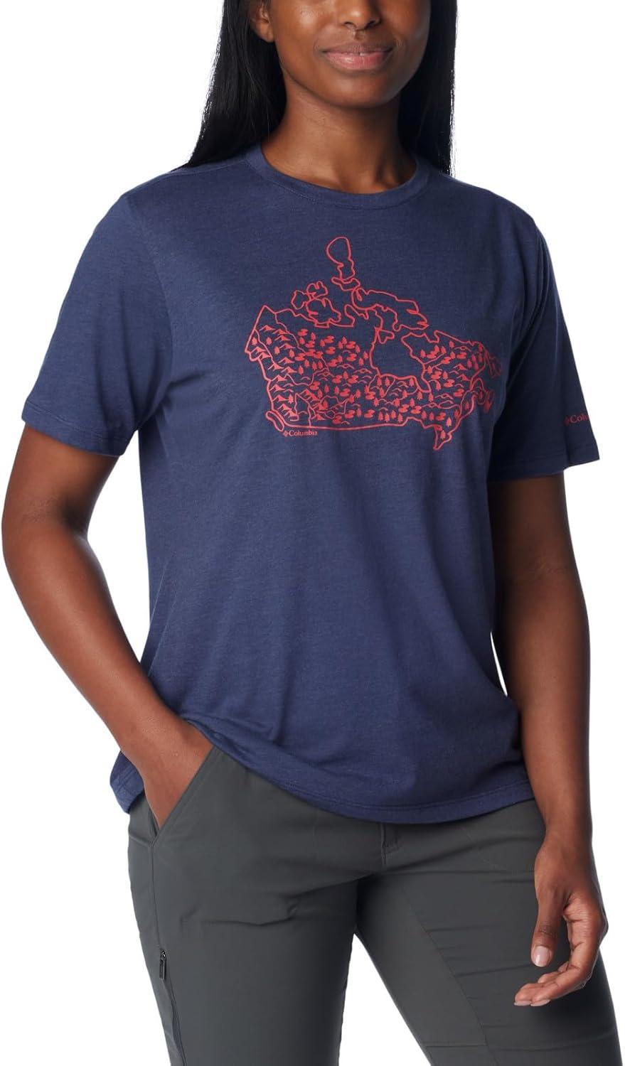 imageColumbia Womens Bluebird Day Relaxed Crew NeckBluebird Day Relaxed Crew NeckNocturnal HeatherCanada Treescape