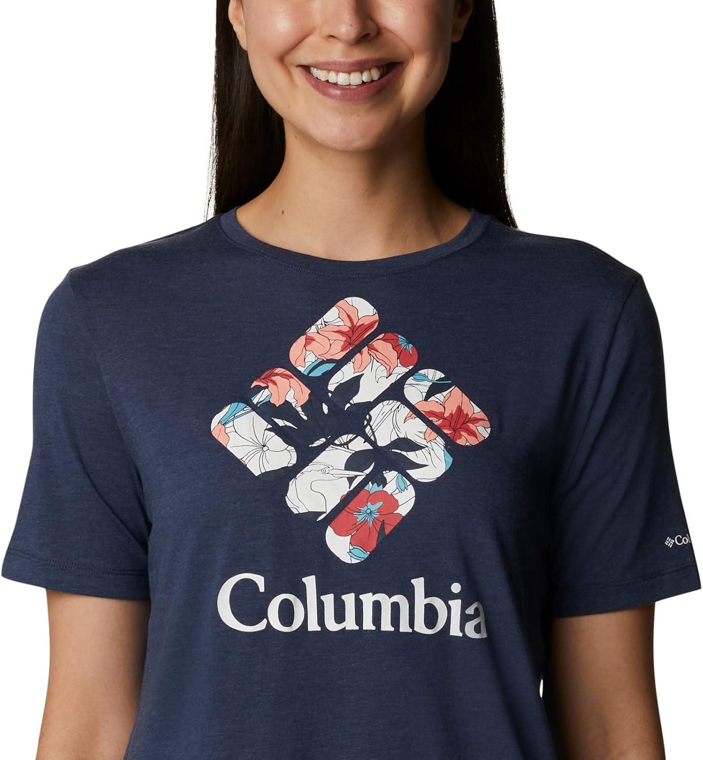 imageColumbia Womens Bluebird Day Relaxed Crew NeckBluebird Day Relaxed Crew NeckNocturnal HeatherLakeshore Flora