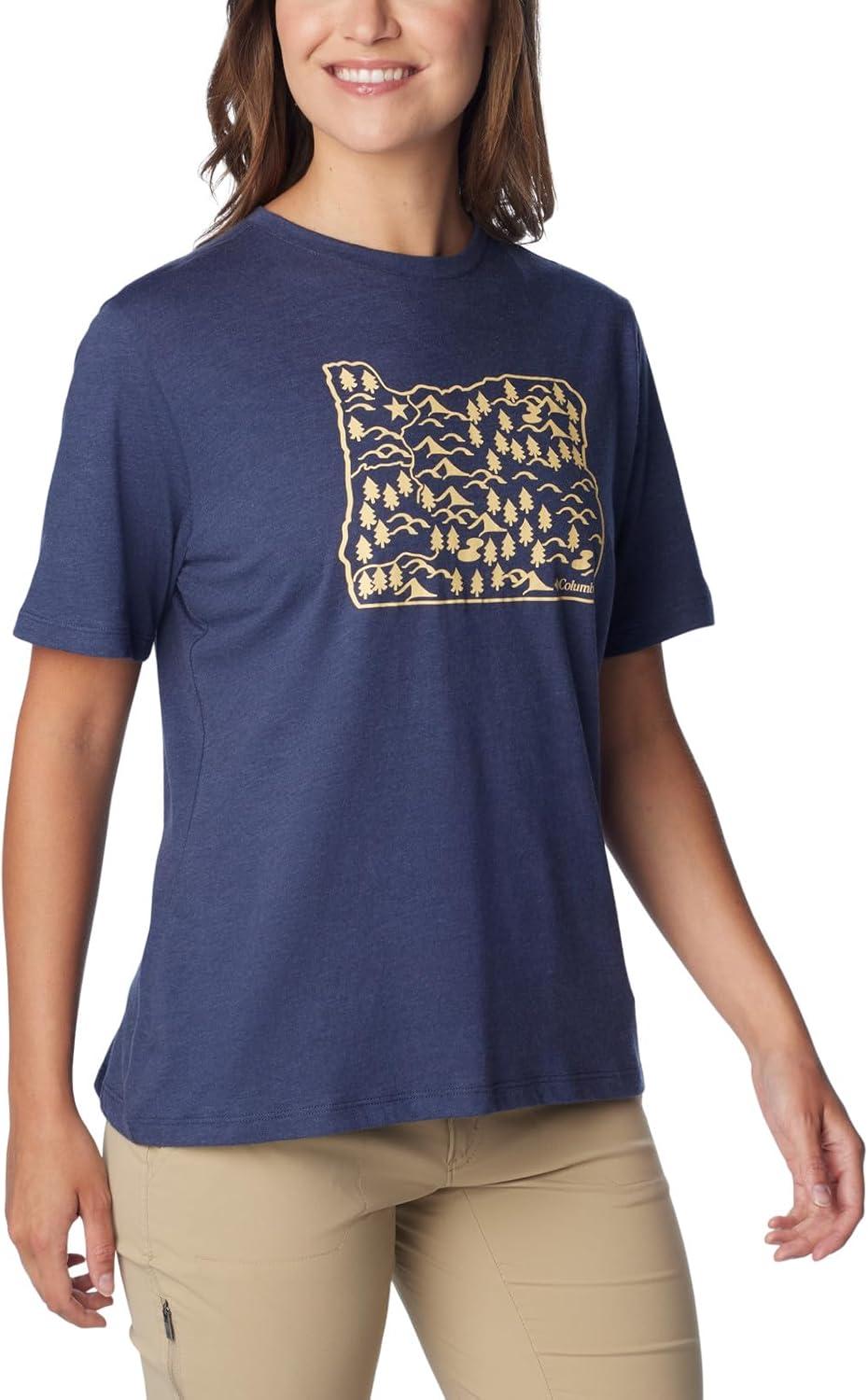 imageColumbia Womens Bluebird Day Relaxed Crew NeckBluebird Day Relaxed Crew NeckNocturnal HeatherOregon Treescape