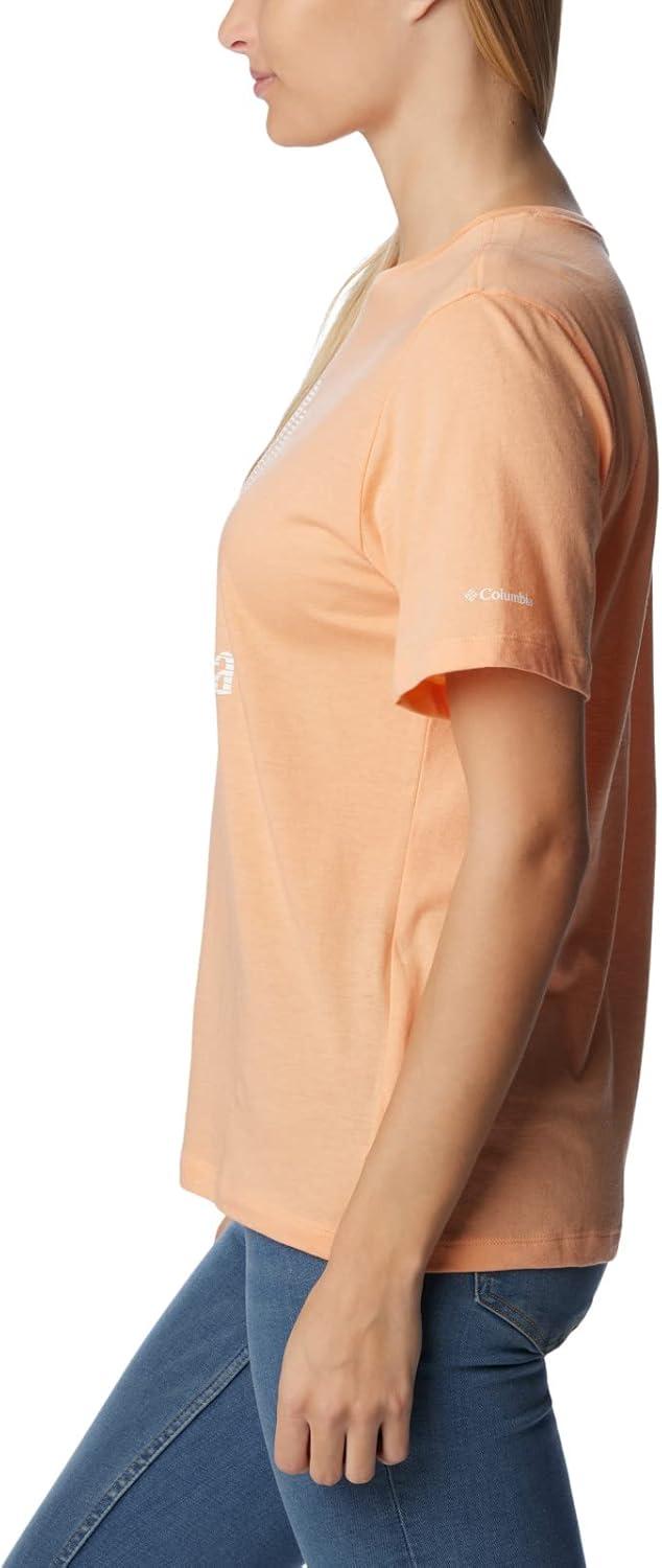 imageColumbia Womens Bluebird Day Relaxed Crew NeckBluebird Day Relaxed Crew NeckPeach HeatherCsc Stacked Graphic