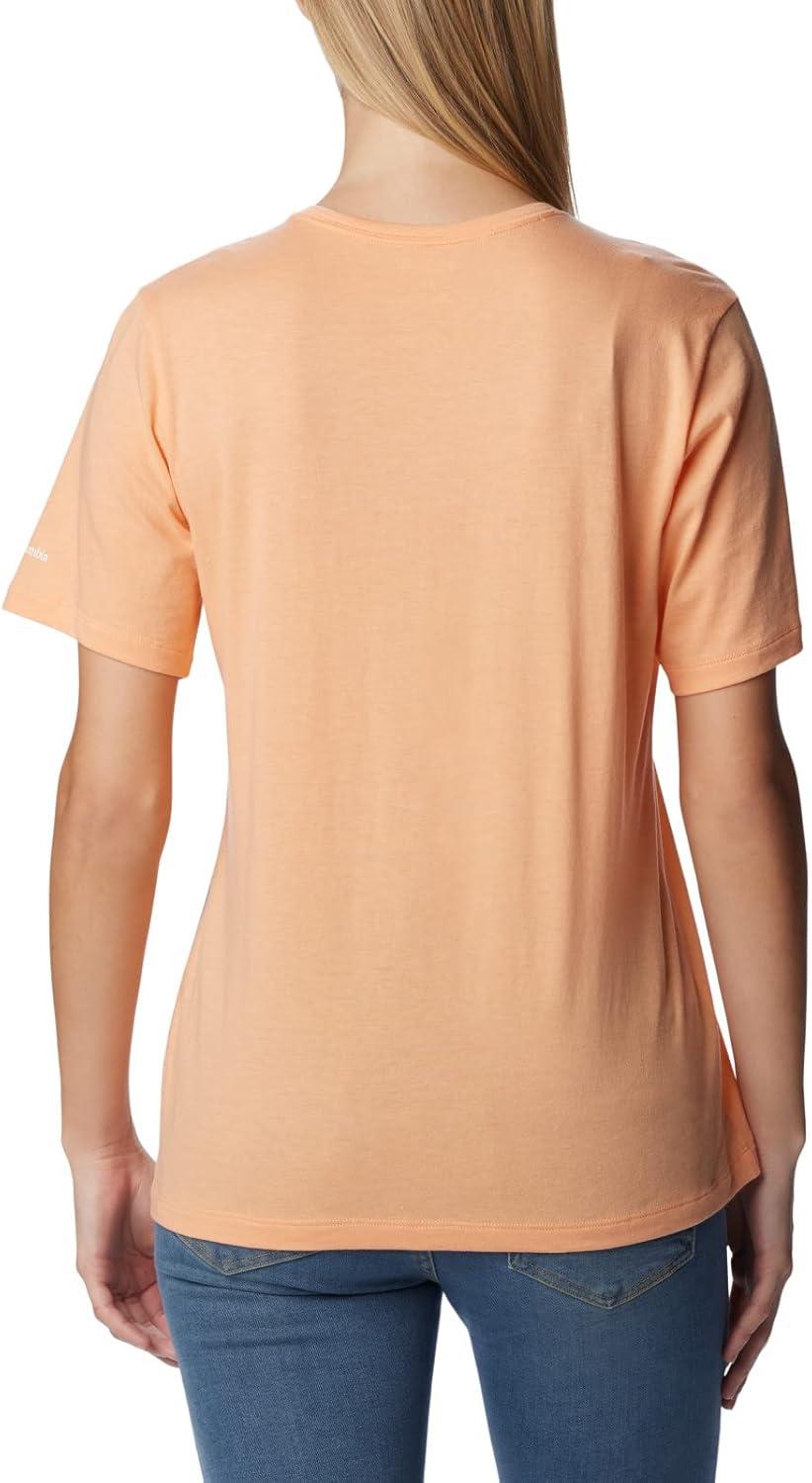 imageColumbia Womens Bluebird Day Relaxed Crew NeckBluebird Day Relaxed Crew NeckPeach HeatherCsc Stacked Graphic