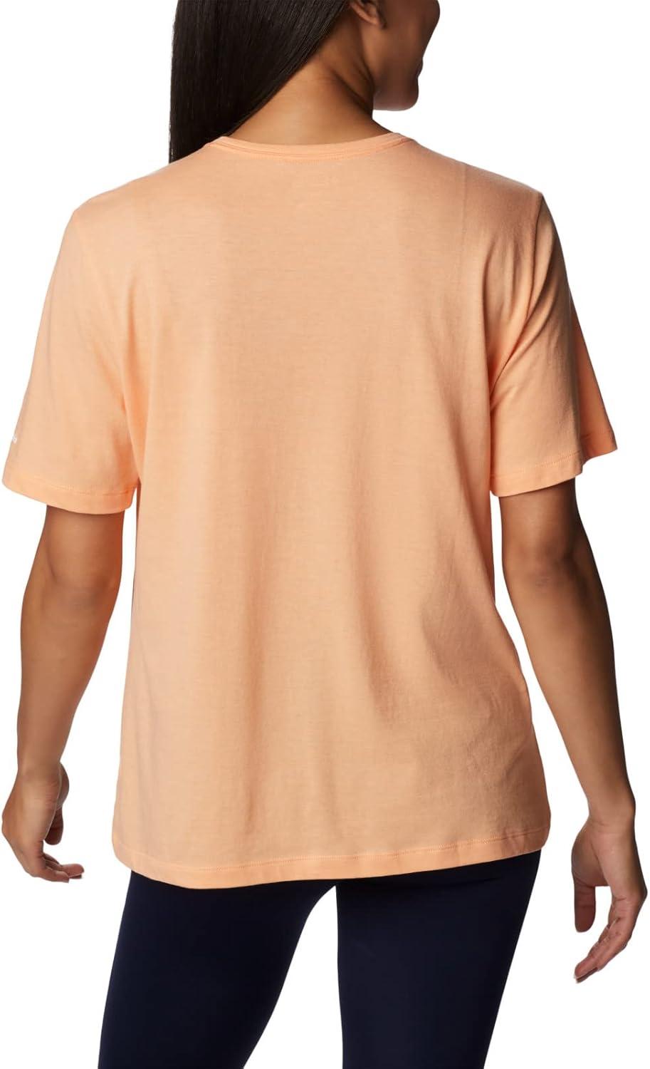 imageColumbia Womens Bluebird Day Relaxed Crew NeckBluebird Day Relaxed Crew NeckPeach HeatherCsc Stacked Graphic