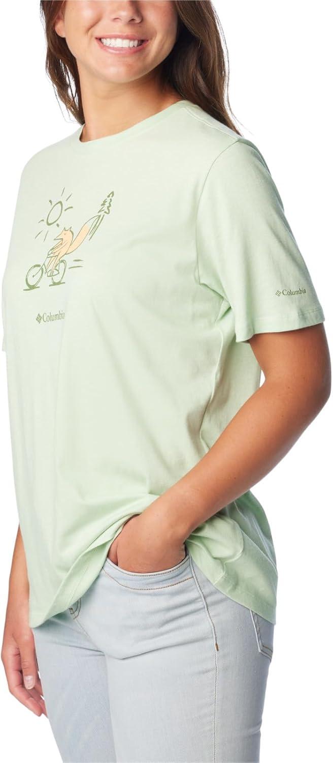 imageColumbia Womens Bluebird Day Relaxed Crew NeckBluebird Day Relaxed Crew NeckSage Leaf HeatherFoxy Peddle