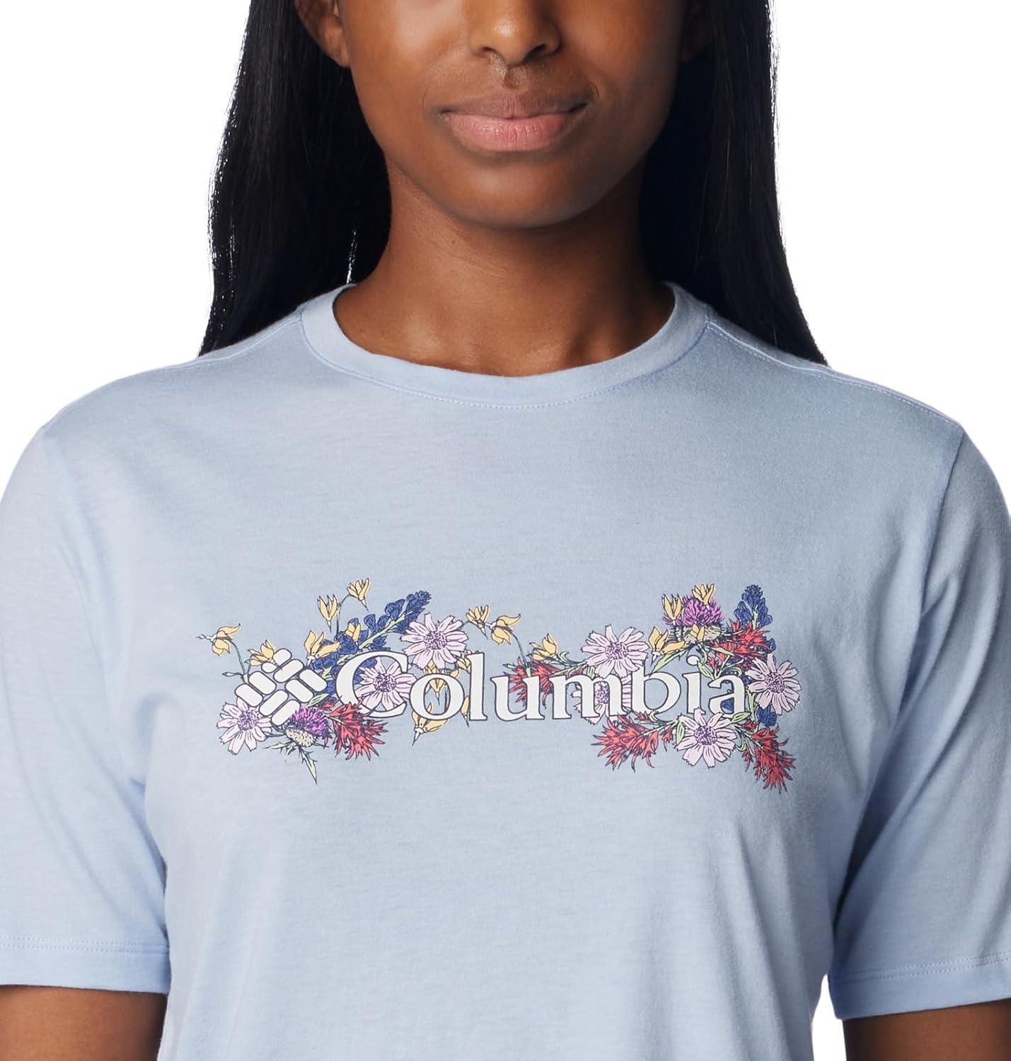 imageColumbia Womens Bluebird Day Relaxed Crew NeckBluebird Day Relaxed Crew NeckWhisper HeatherBranded Bouquet