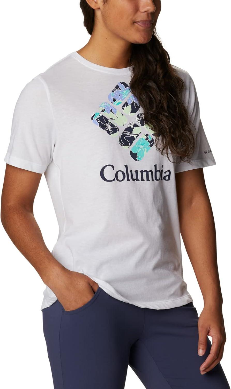 imageColumbia Womens Bluebird Day Relaxed Crew NeckBluebird Day Relaxed Crew NeckWhiteLakeshore Flora