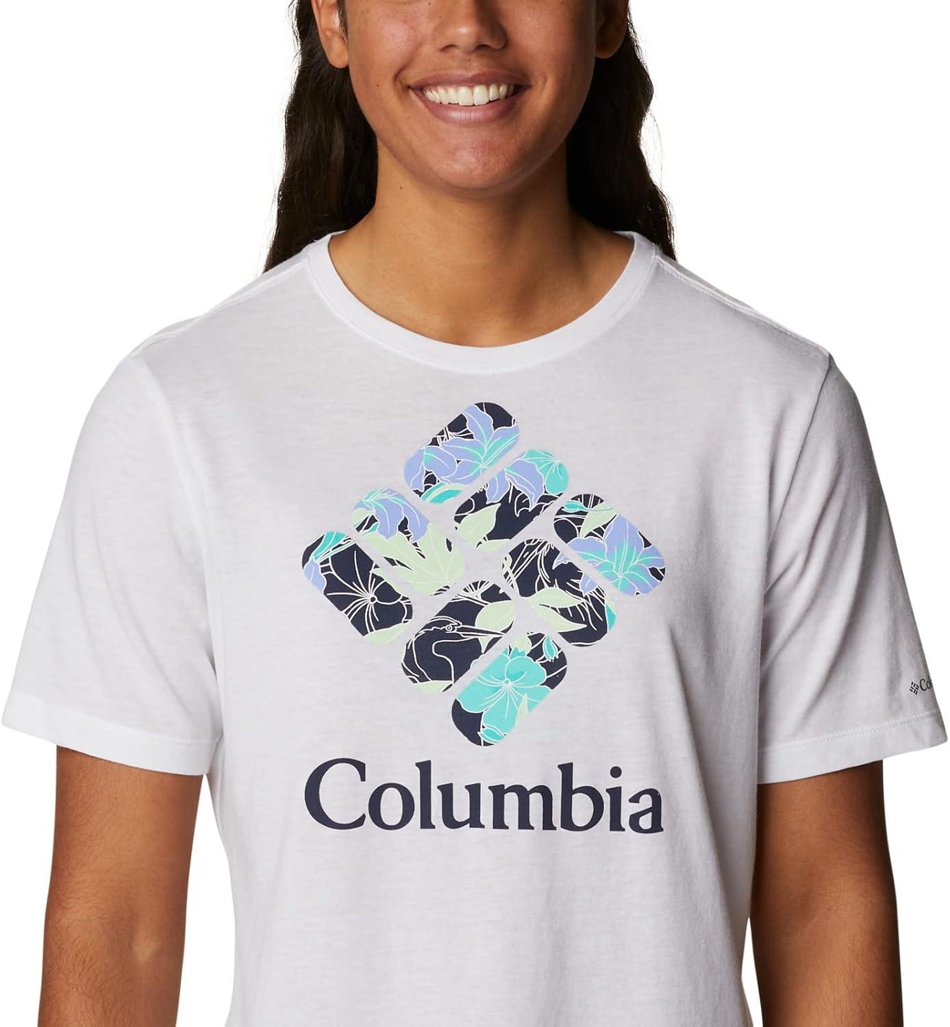 imageColumbia Womens Bluebird Day Relaxed Crew NeckBluebird Day Relaxed Crew NeckWhiteLakeshore Flora