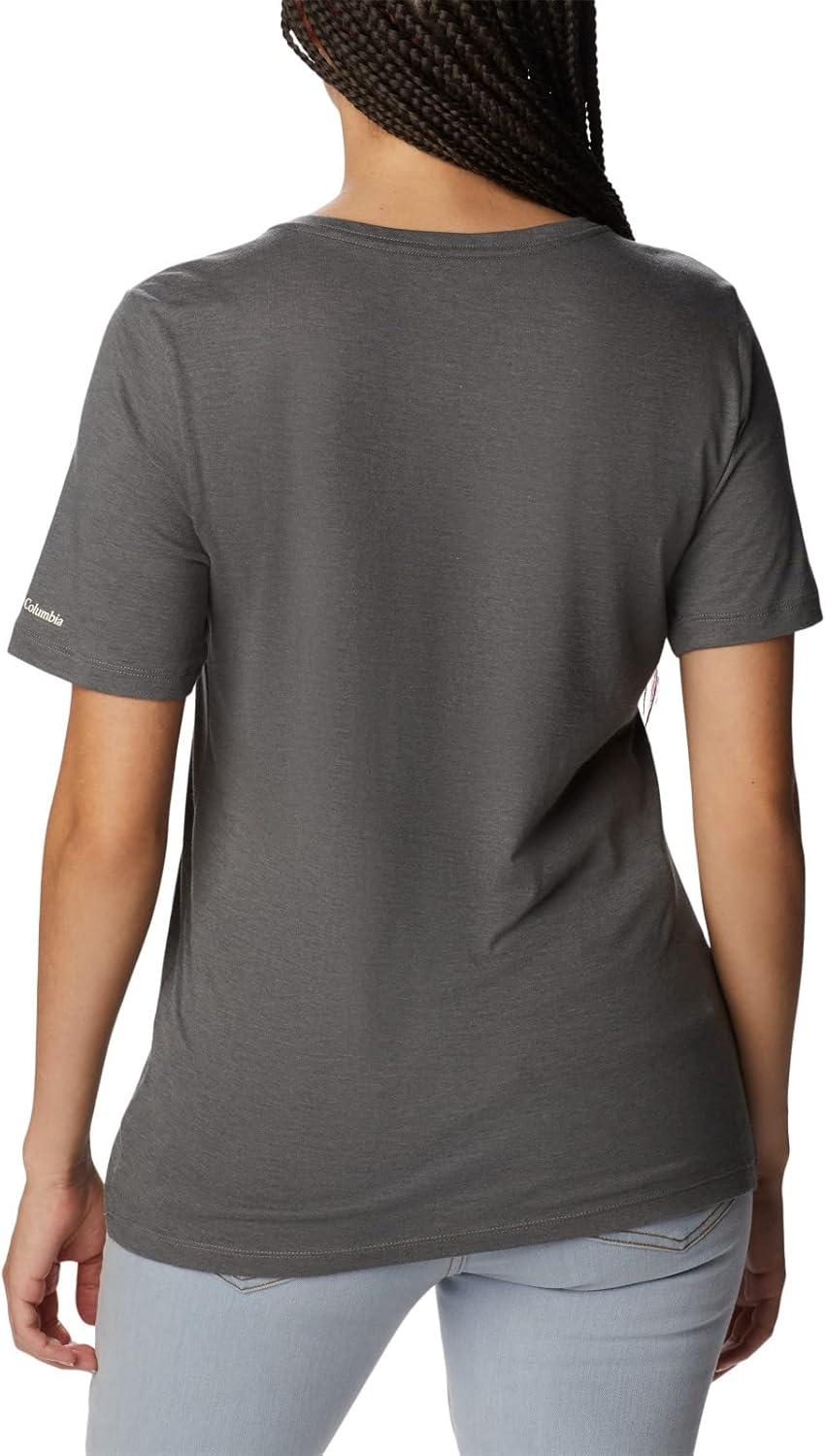 imageColumbia Womens Bluebird Day Relaxed V NeckCharcoal HeatherBe Outdoors