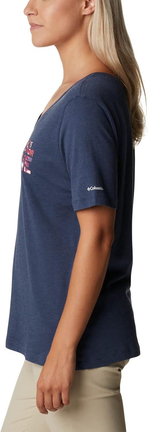imageColumbia Womens Bluebird Day Relaxed V NeckNocturnal HeatherBe Outdoors