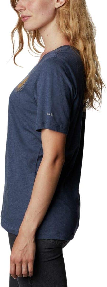 imageColumbia Womens Bluebird Day Relaxed V NeckNocturnal HeatherHey There
