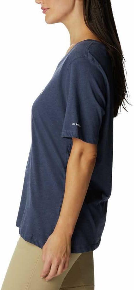imageColumbia Womens Bluebird Day Relaxed V NeckNocturnal HeatherJubilant Flower Graphic