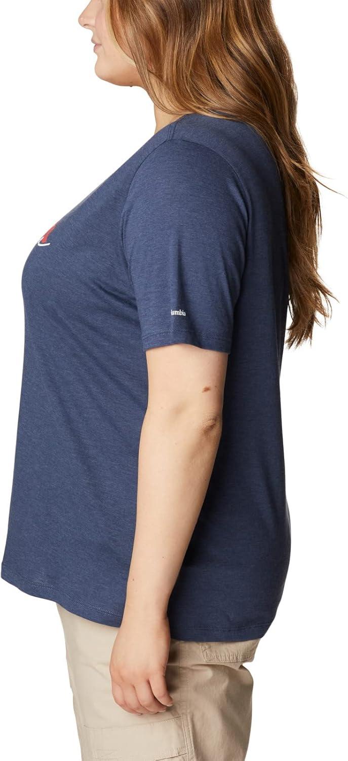 imageColumbia Womens Bluebird Day Relaxed V NeckNocturnal HeatherLakeshore Flora