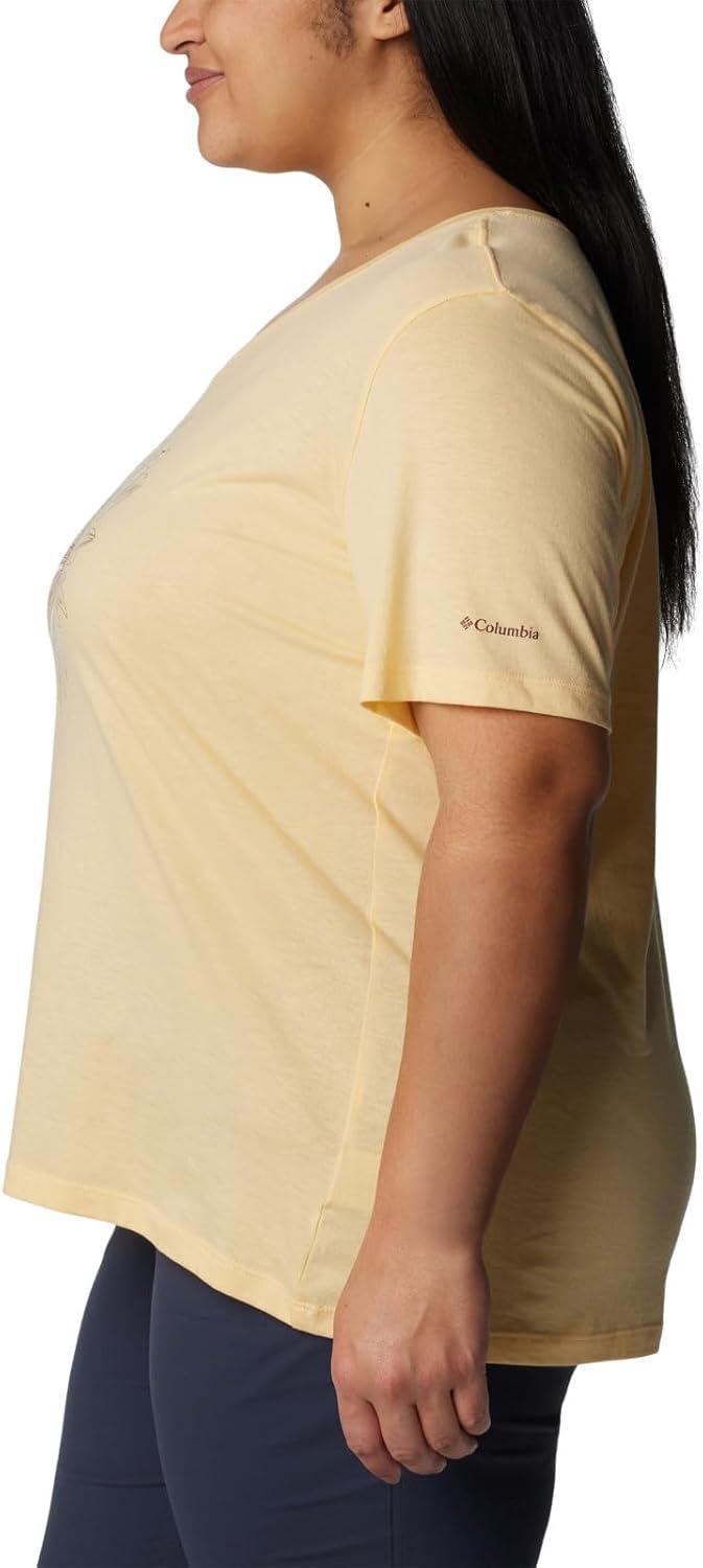 imageColumbia Womens Bluebird Day Relaxed V NeckSunkissed HeatherFlower Power