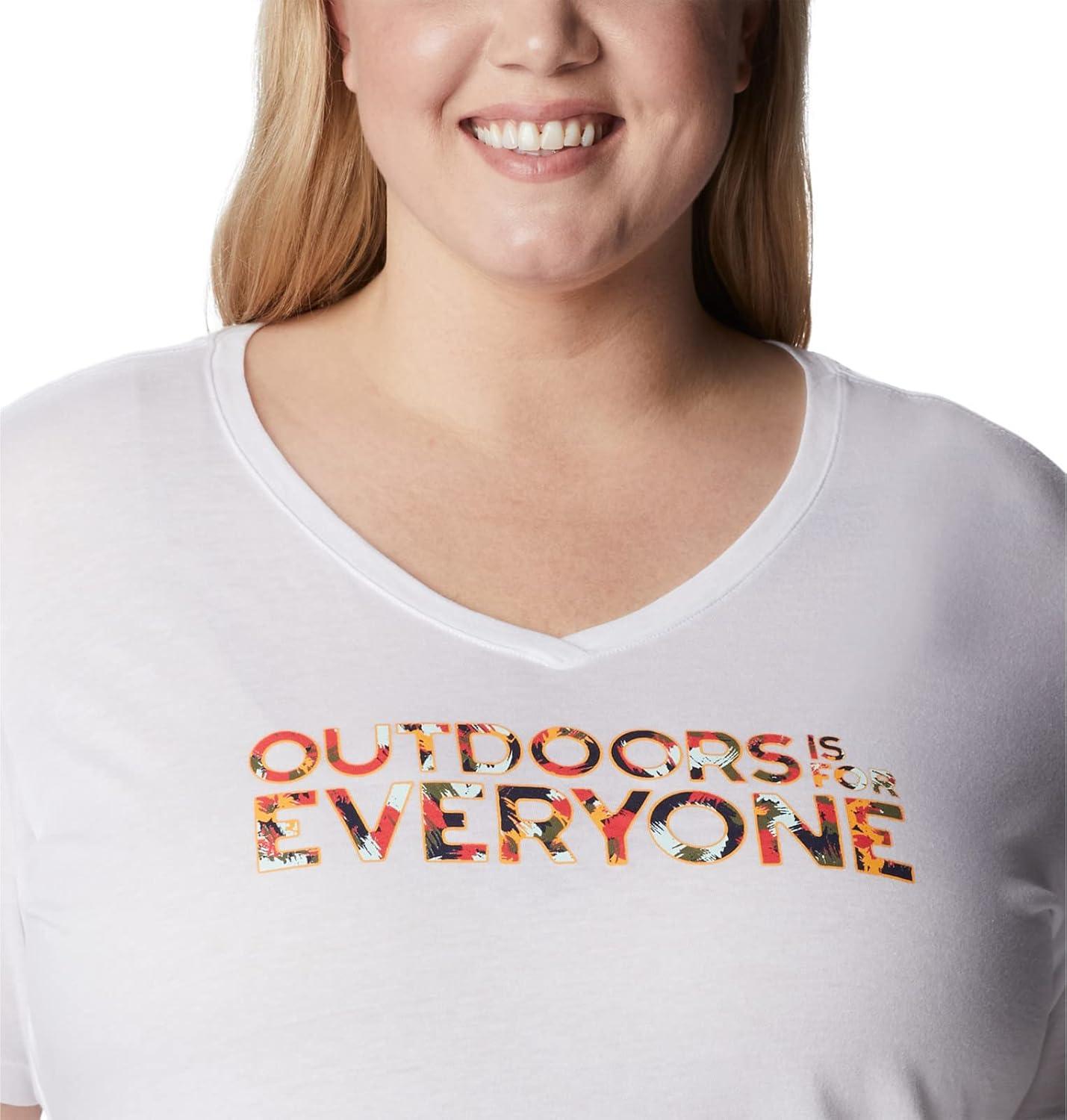 imageColumbia Womens Bluebird Day Relaxed V NeckWhiteBe Outdoors