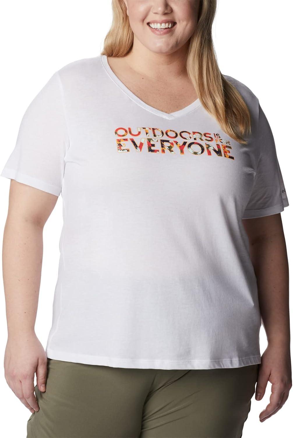 imageColumbia Womens Bluebird Day Relaxed V NeckWhiteBe Outdoors