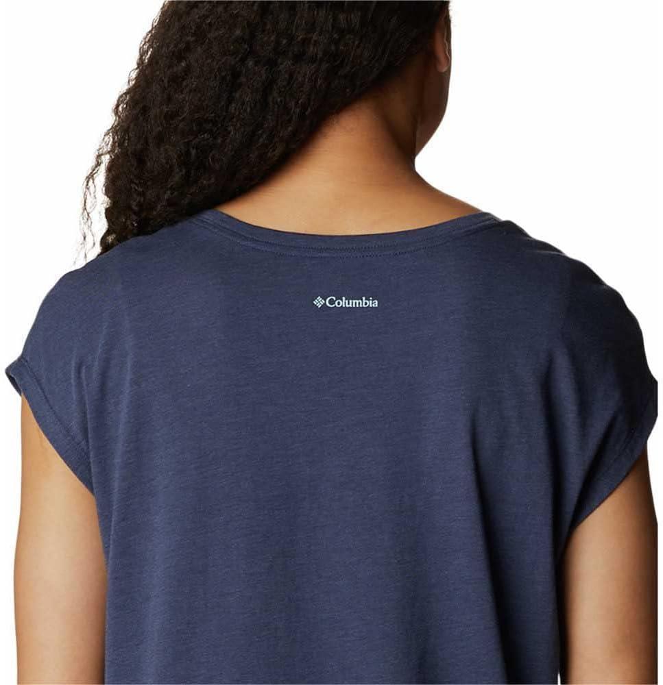 imageColumbia Womens Bluebird Days Modern Short Sleeve TeeNocturnal HeatherPeaceful Perspective Grx