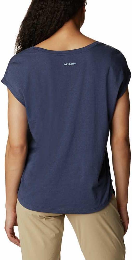 imageColumbia Womens Bluebird Days Modern Short Sleeve TeeNocturnal HeatherPeaceful Perspective Grx