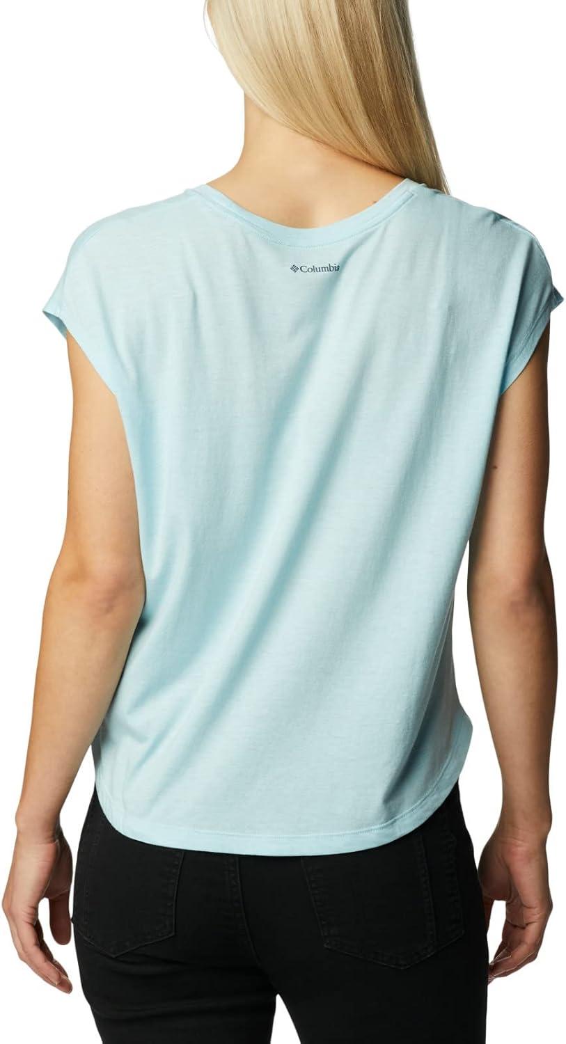 imageColumbia Womens Bluebird Days Modern Short Sleeve TeeSpring Blue HeatherMindful Meditation Grx