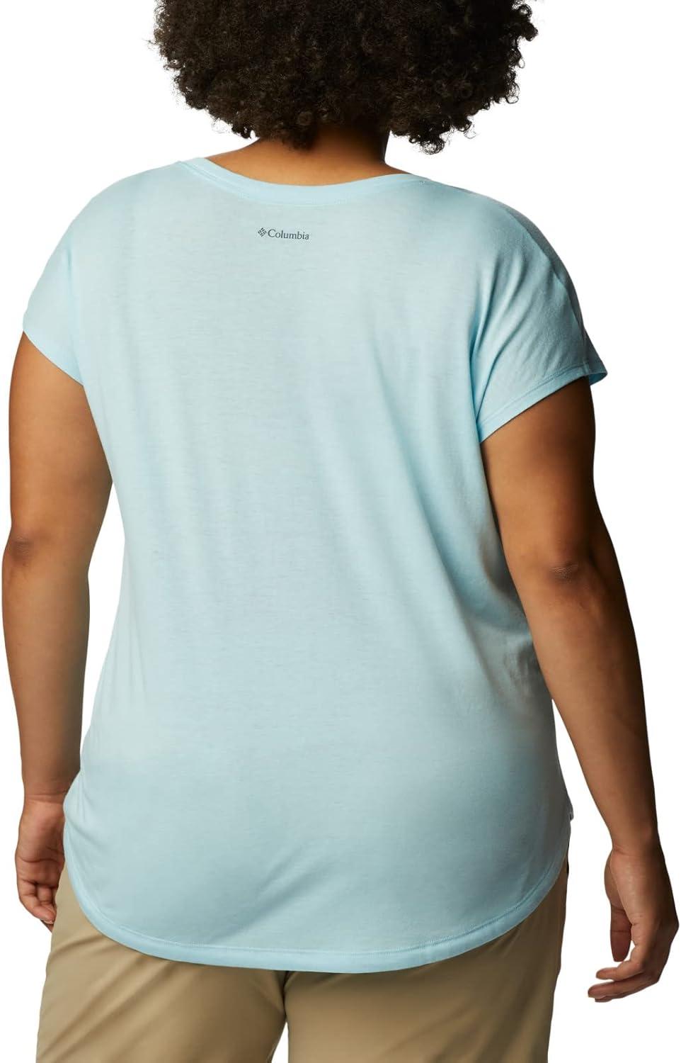 imageColumbia Womens Bluebird Days Modern Short Sleeve TeeSpring Blue HeatherMindful Meditation Grx
