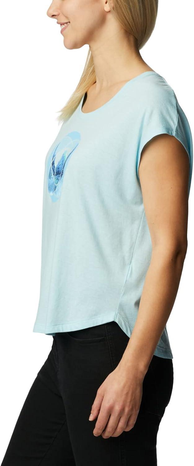 imageColumbia Womens Bluebird Days Modern Short Sleeve TeeSpring Blue HeatherMindful Meditation Grx