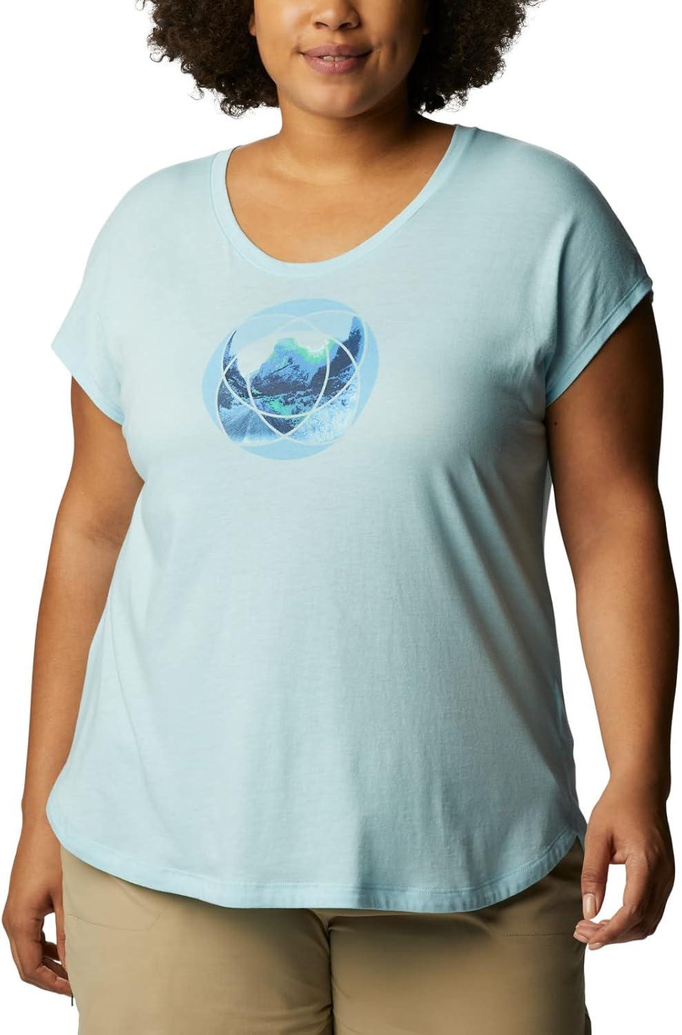 imageColumbia Womens Bluebird Days Modern Short Sleeve TeeSpring Blue HeatherMindful Meditation Grx