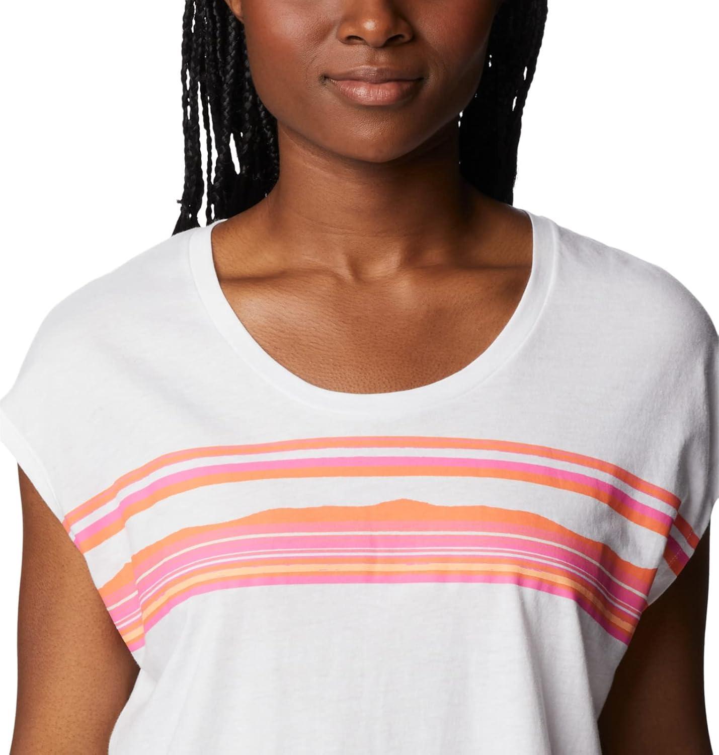imageColumbia Womens Bluebird Days Modern Short Sleeve TeeWhitePeaceful Perspective Graphic