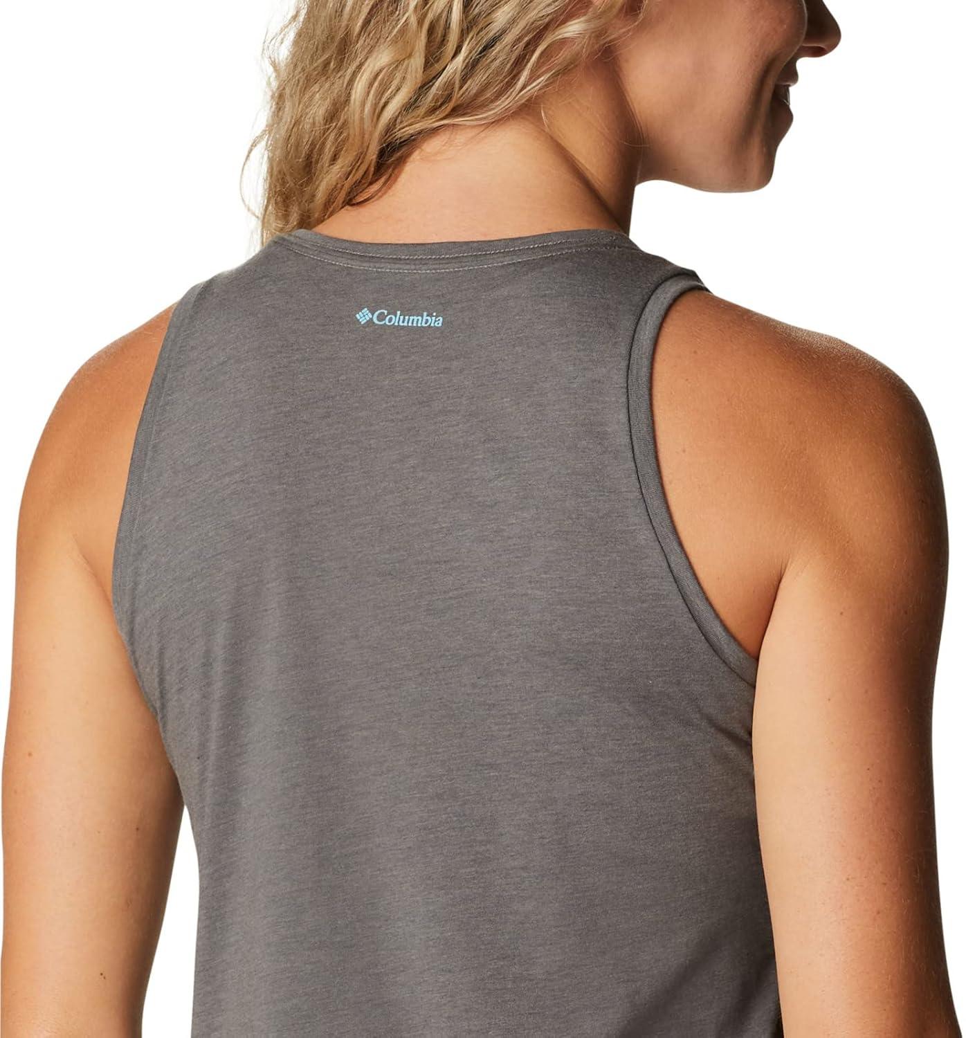 imageColumbia Womens Bluff Mesa TankCami ShirtCharcoal HeatherFloral Leafscape