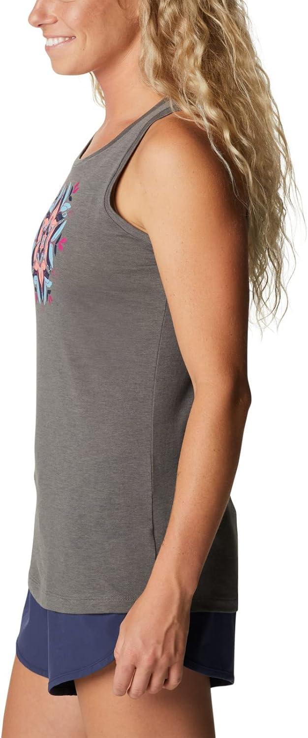 imageColumbia Womens Bluff Mesa TankCami ShirtCharcoal HeatherFloral Leafscape