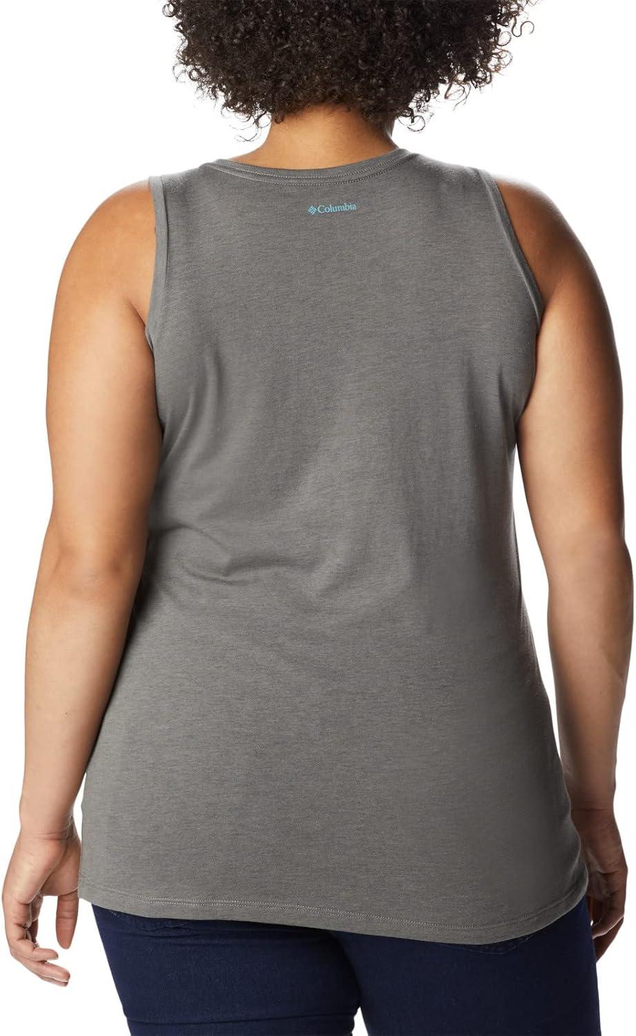 imageColumbia Womens Bluff Mesa TankCami ShirtCharcoal HeatherFloral Leafscape