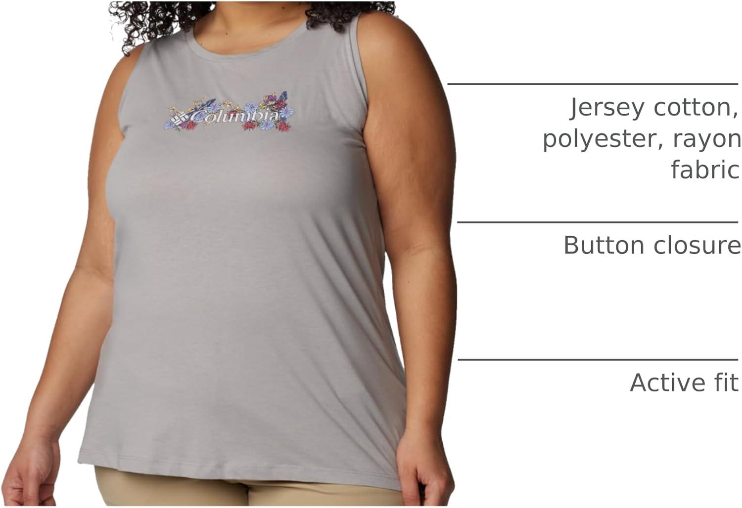 imageColumbia Womens Bluff Mesa TankCami ShirtColumbia Grey HeatherBranded Bouquet T