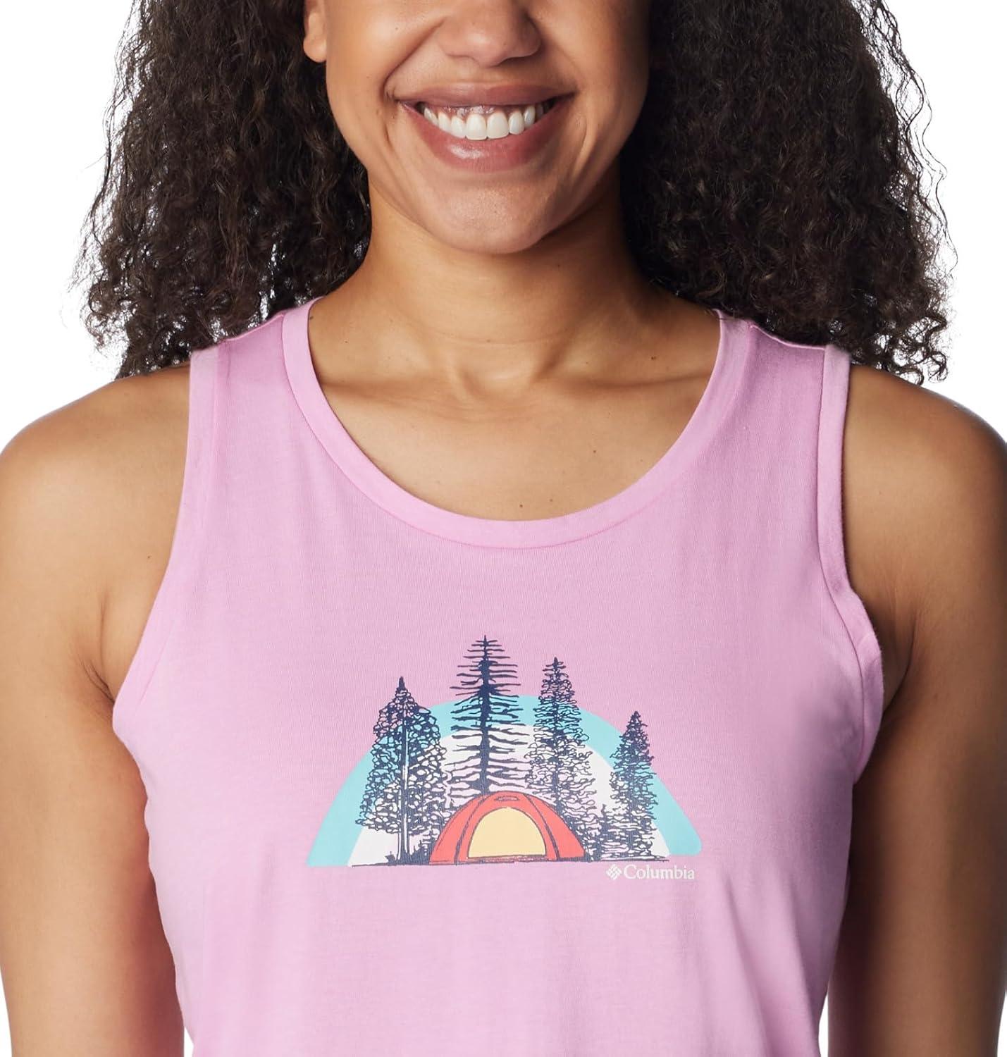 imageColumbia Womens Bluff Mesa TankCami ShirtCosmos HeatherHappier Outdoors