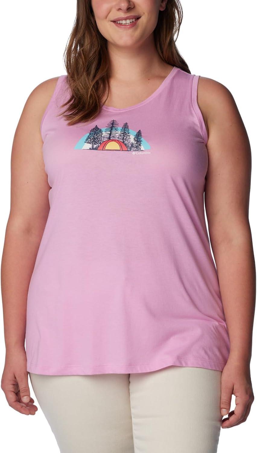 imageColumbia Womens Bluff Mesa TankCami ShirtCosmos HeatherHappier Outdoors