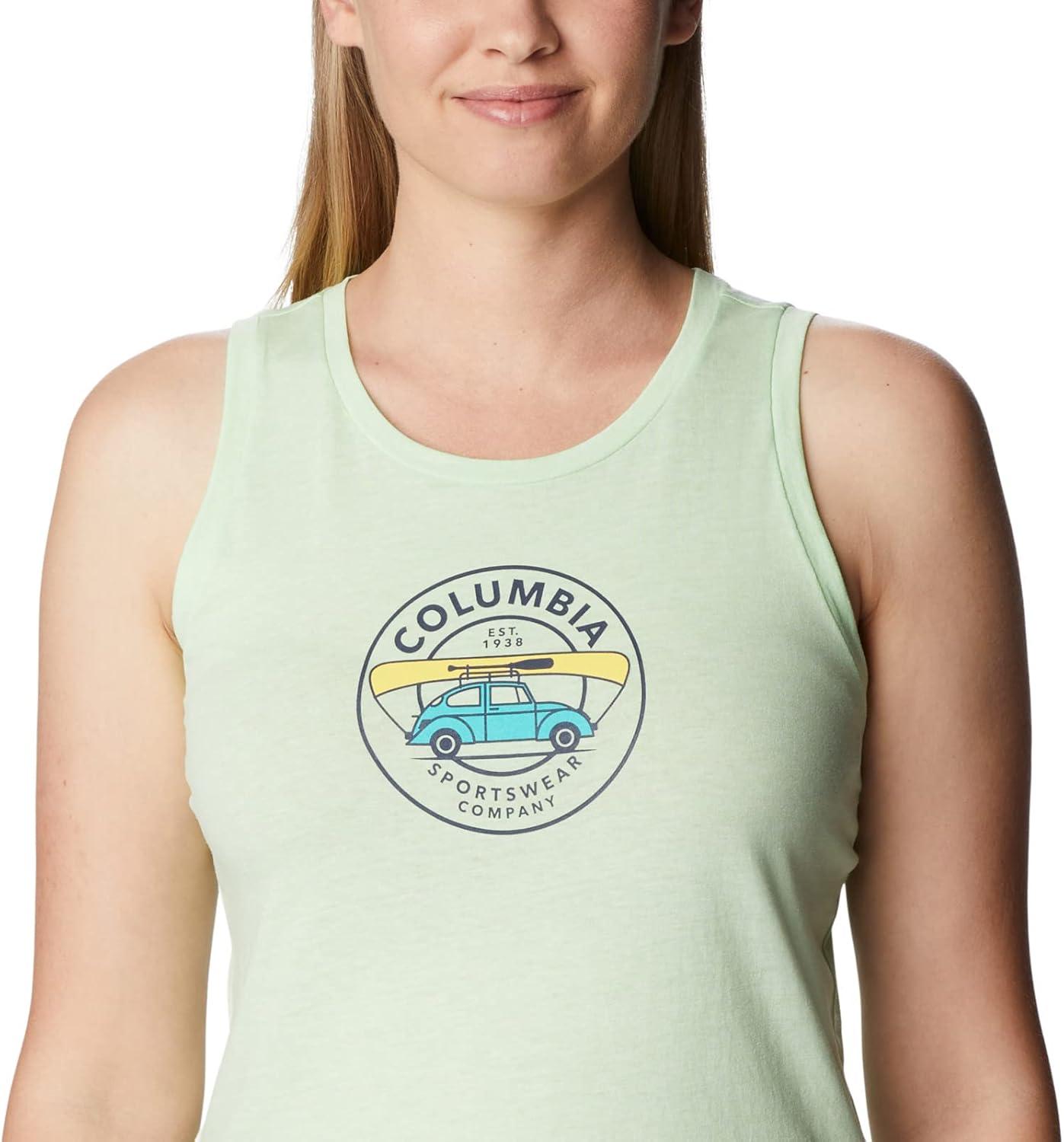 imageColumbia Womens Bluff Mesa TankCami ShirtKey West HeatherJourney to Joy Graphic