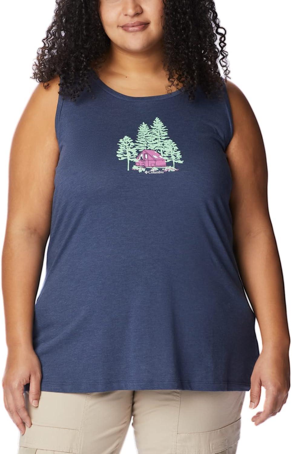 imageColumbia Womens Bluff Mesa TankCami ShirtNocturnal HeatherBest Site Graphic
