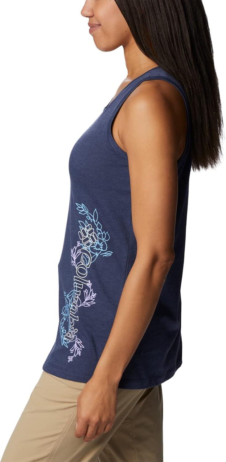 imageColumbia Womens Bluff Mesa TankCami ShirtNocturnal HeatherBlooming Lines Graphic