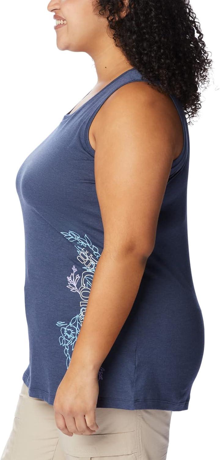 imageColumbia Womens Bluff Mesa TankCami ShirtNocturnal HeatherBlooming Lines Graphic