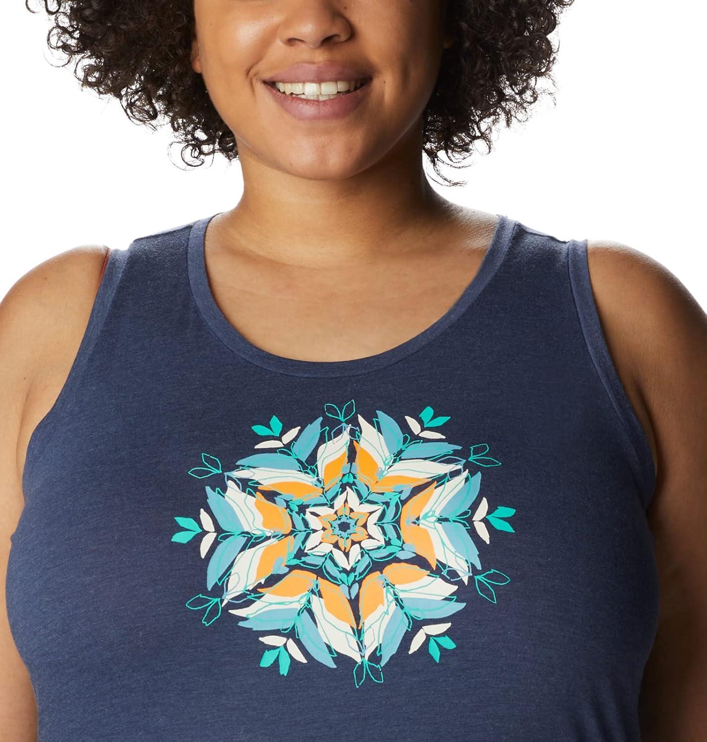 imageColumbia Womens Bluff Mesa TankCami ShirtNocturnal HeatherFloral Leafscape