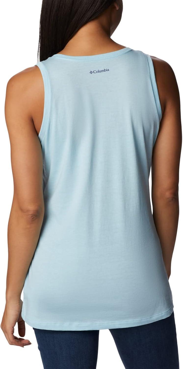 imageColumbia Womens Bluff Mesa TankCami ShirtSpring Blue HeatherBlooming Lines Graphic