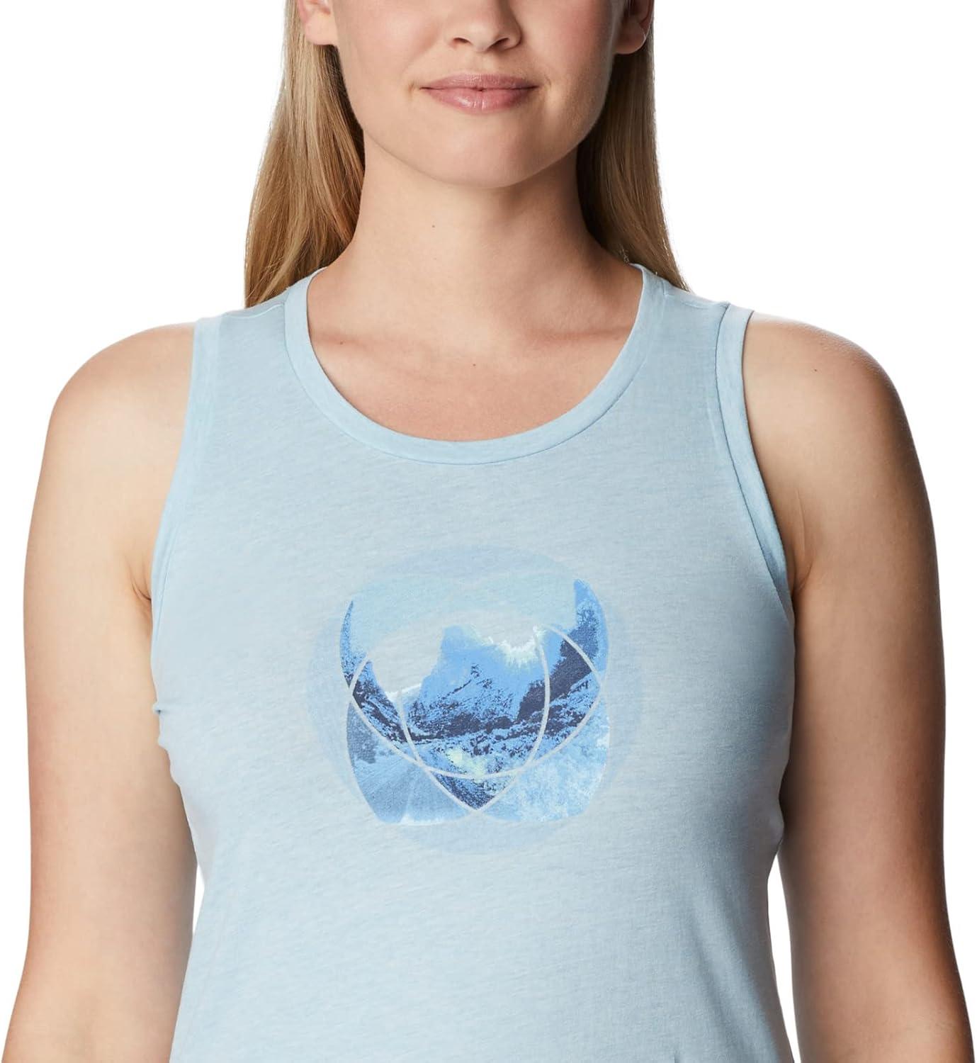 imageColumbia Womens Bluff Mesa TankCami ShirtSpring Blue HeatherMindful Meditation Grx