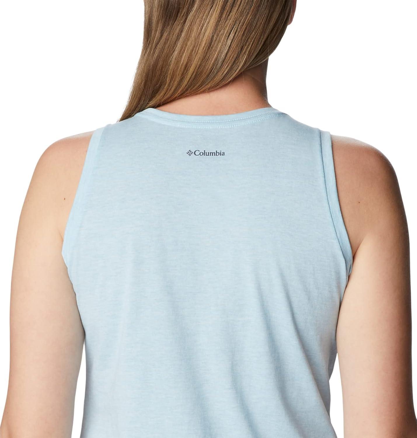 imageColumbia Womens Bluff Mesa TankCami ShirtSpring Blue HeatherMindful Meditation Grx
