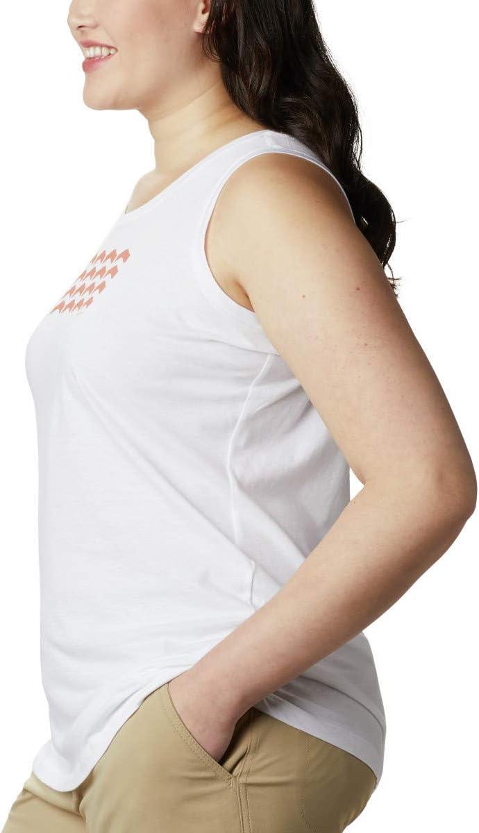 imageColumbia Womens Bluff Mesa TankCami ShirtWhite Heather Wavy Way